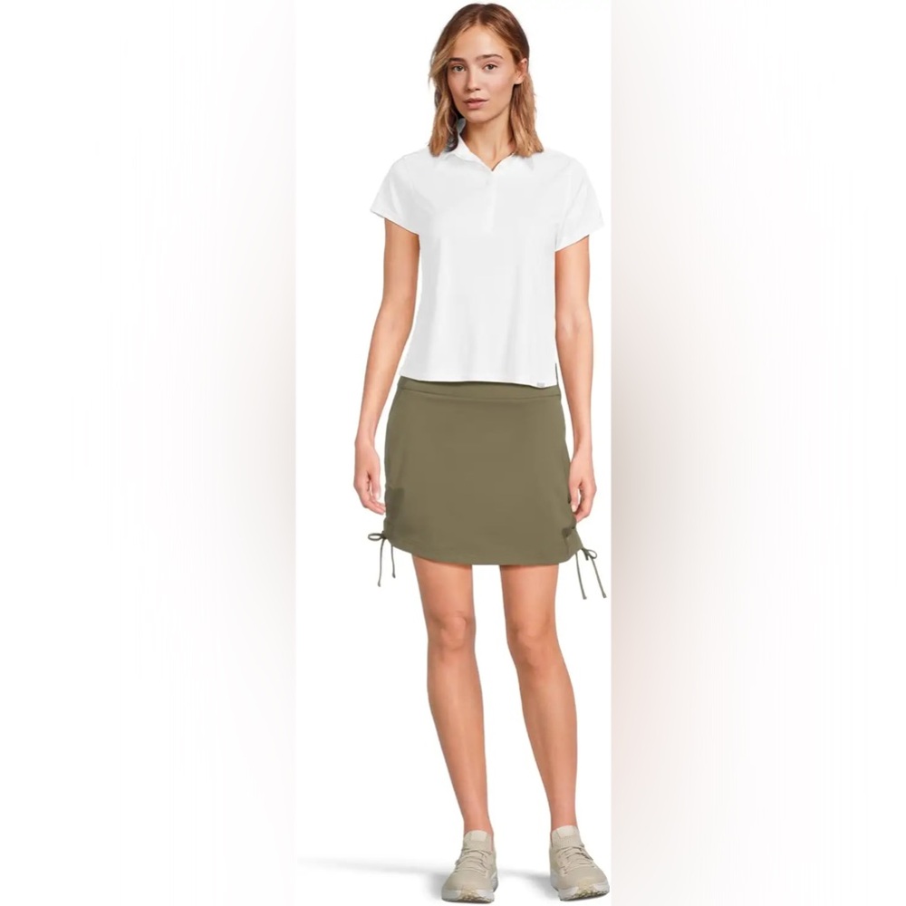 LIKE NEW! Columbia Women's All Seasons™ Ruched Skort -Medium Olive/Green Outdoor